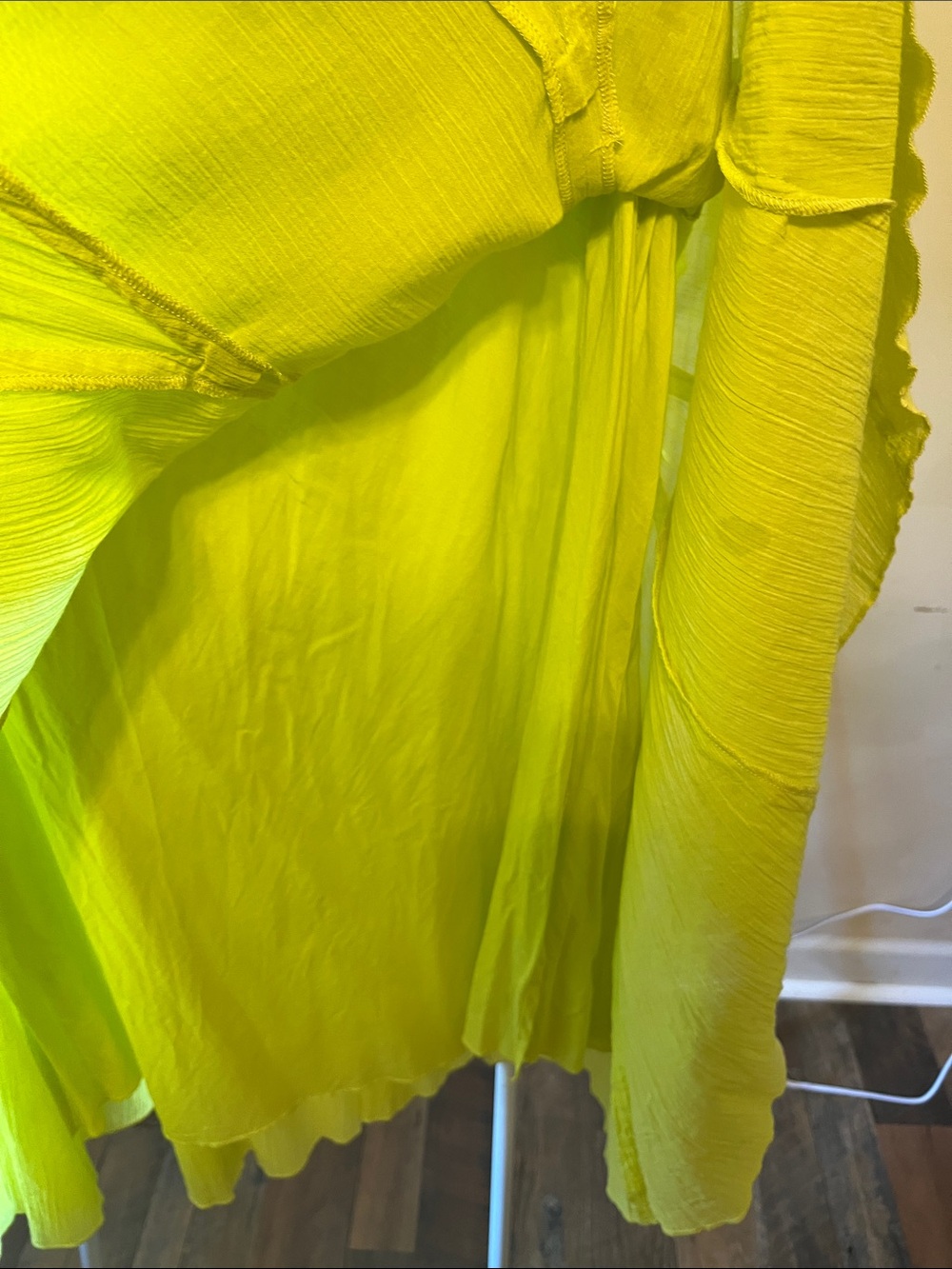 Ruby Rd. Neon Yellow Maxi Skirt - Picture 4 of 4